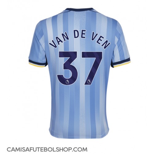 Camisa de time de futebol Tottenham Hotspur Micky van de Ven #37 Replicas 2º Equipamento 2024-25 Manga Curta